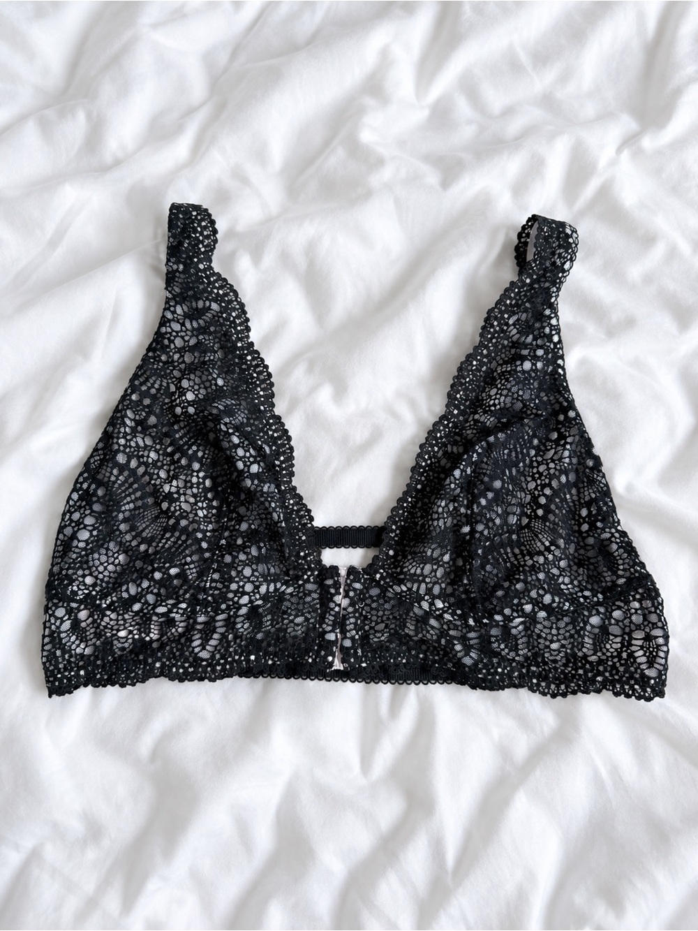 Victoria's Secret Black Lace Triangle Bralette